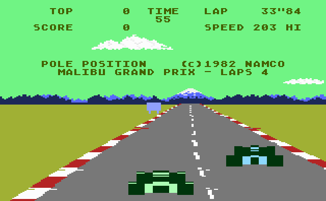 Pole Position (1983) (Atari) Screenshot 1